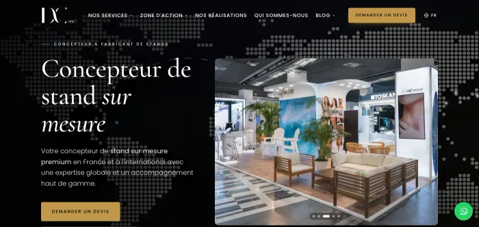 Page d'accueil du site Decore Studio Events