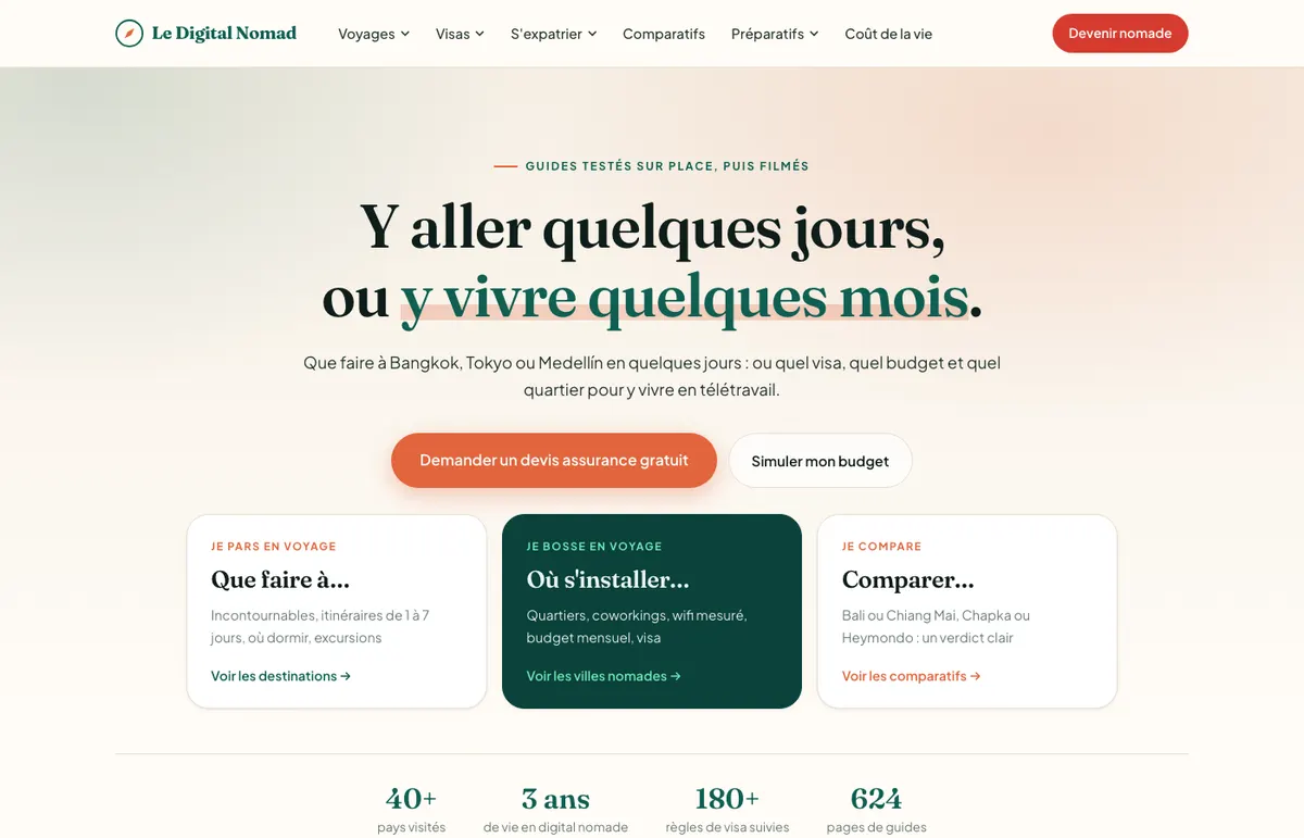 Site Le Digital Nomad