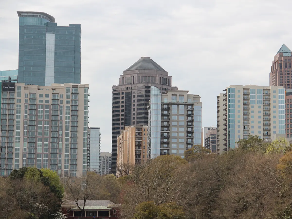 Atlanta: the Midtown skyline seen from Piedmont Park