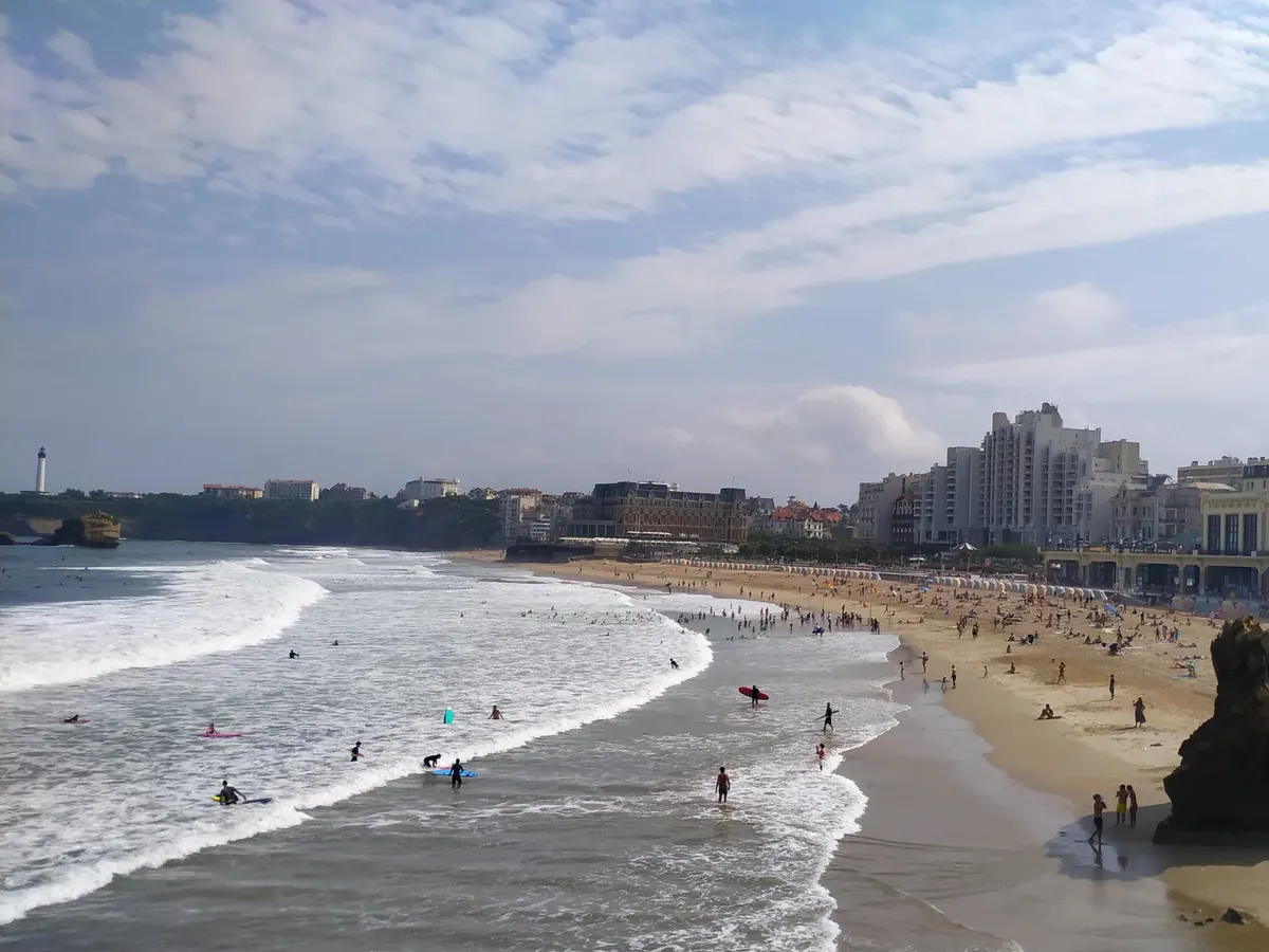 Biarritz : la Grande Plage et le front de mer