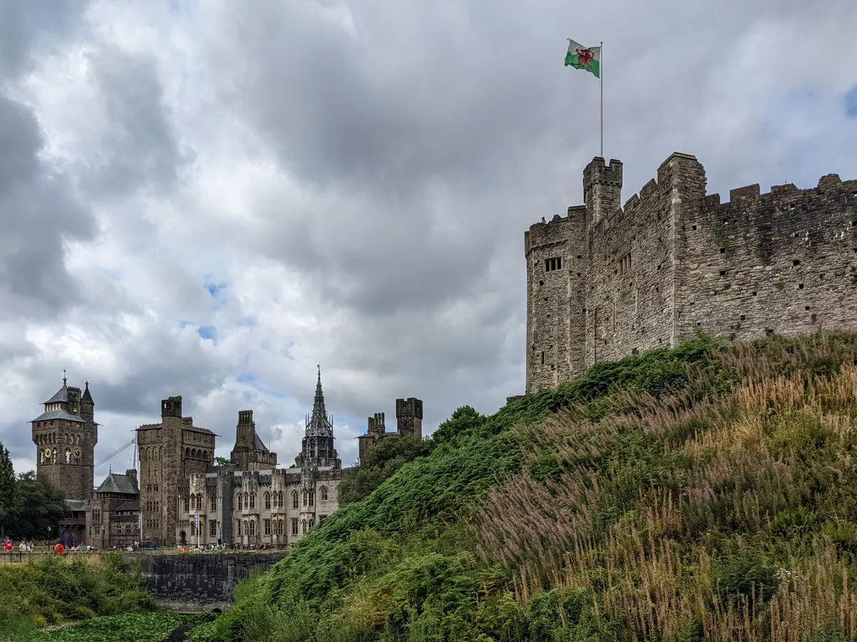 Cardiff: the walls and keep of Cardiff Castle