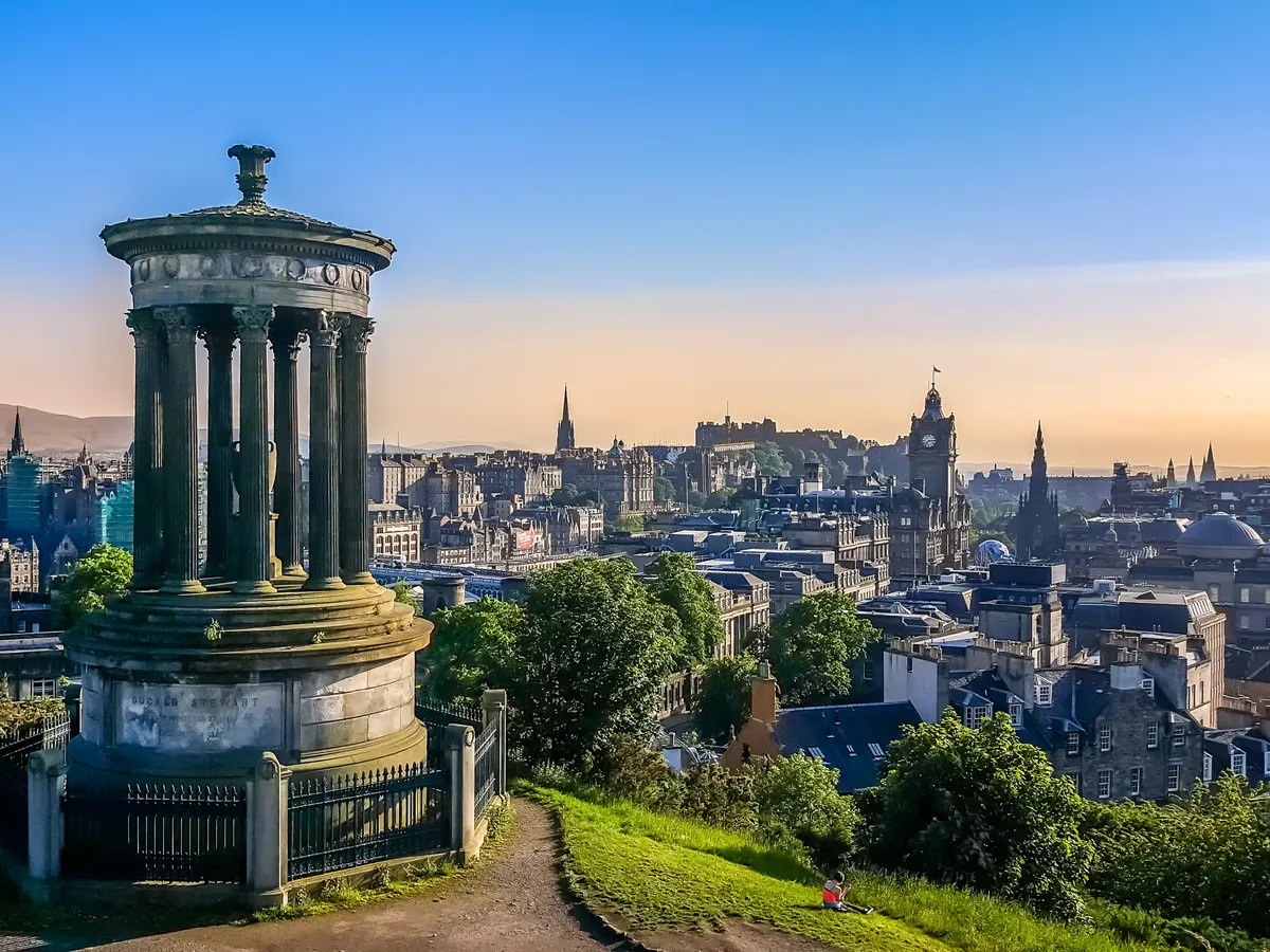 Edinburgh: the Old Town skyline seen from Calton Hill